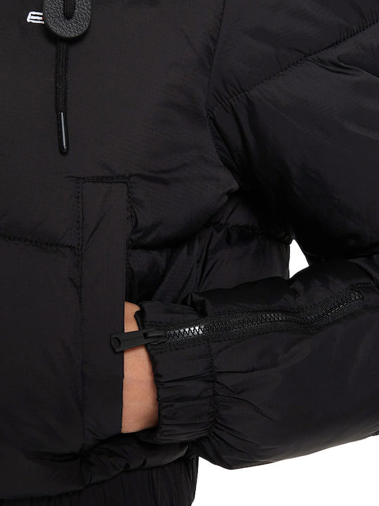 Zuschneiden Damen Puffer Jacke für Winter Black