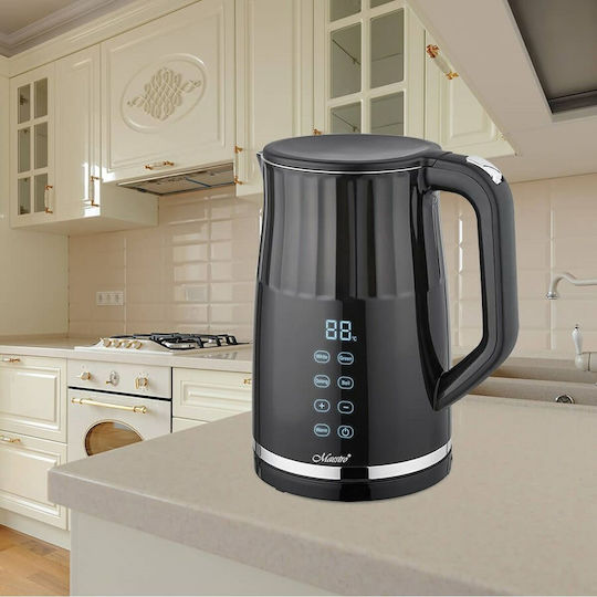 Maestro Βραστήρας 1.7lt 2200W Μαύρος