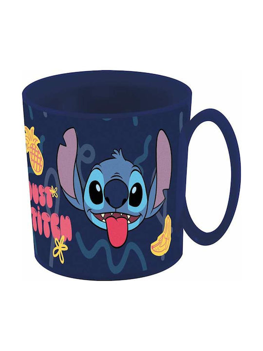 Stor Stitch Palms Becher Kunststoff Blau 350ml