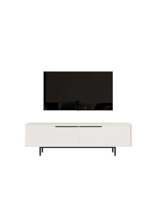 TV Stand White L160xW35.5xH45.1cm