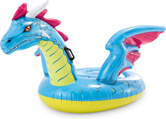 Intex Dragon Kinder-Equipment Weiterfahren Meeres mit Griffen Hellblau 201cm