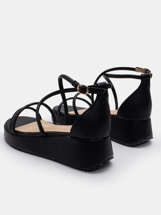 My Choice Women's Platform Shoes Black