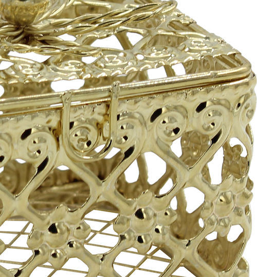 Keskor Dekorative Box Metallisch 5.5x5.5x5cm