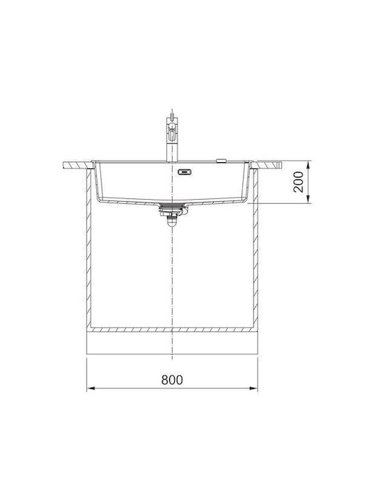 Franke Maris Mrg 610-72tl 1140663153 Drop-In Мивка от Синтетичен Гранит Ш76xД51см Кафе
