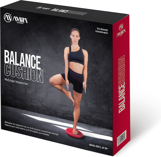 AMILA Air Cushion Balancekissen Rot mit Durchmesser 33cm
