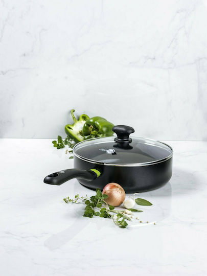 Green Pan Тиган С капачка от Алуминий Черно 24см