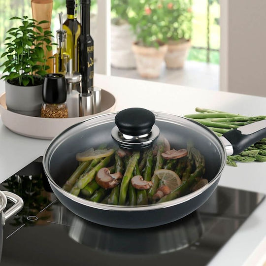 Maestro Pan With Lid made of Aluminum with Non-Stick Coating 28cm