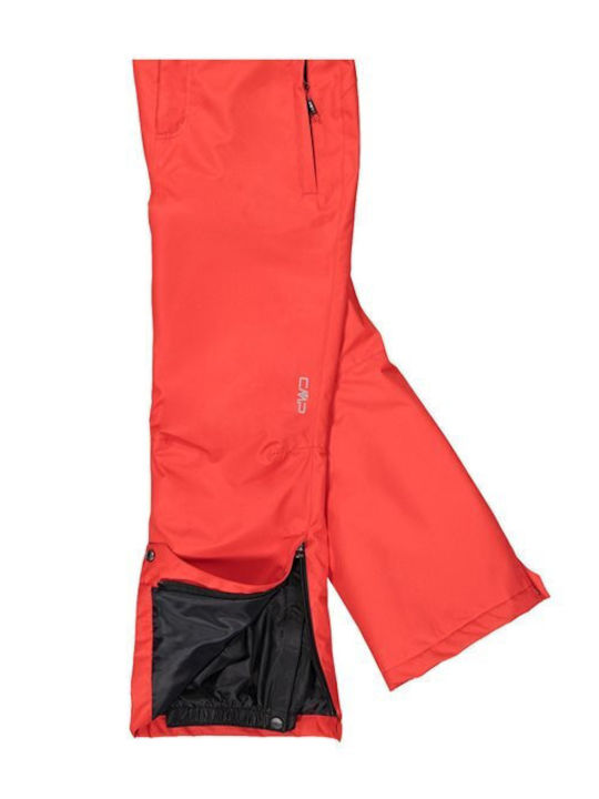 CMP 3W15994-C649 Kids Dungarees for Ski & Snowboard Red
