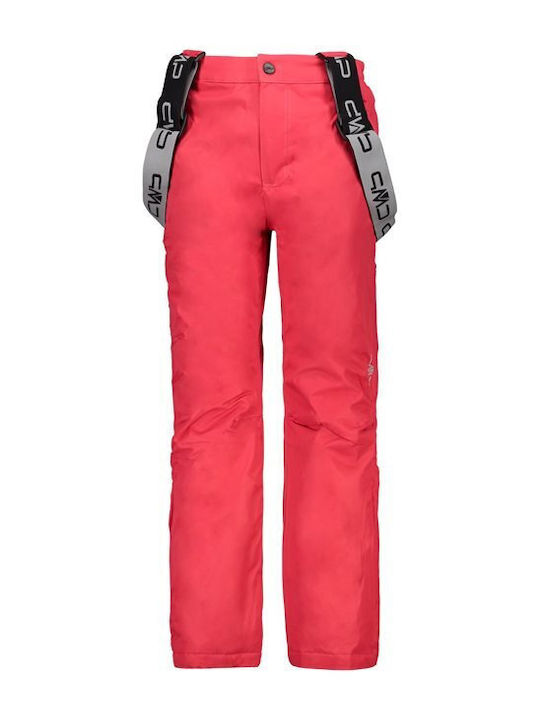 CMP 3W15994-C649 Kids Dungarees for Ski & Snowboard Red