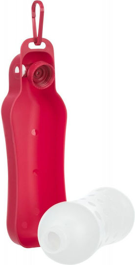 2461 Kunststoff-Hundefutterautomat / Wasserspender Rot 500ml 2461