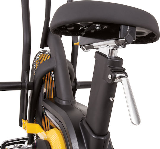 AMILA ReNegaDe Air Bike Upright Exercise Bike with Air Resistance and Wheels