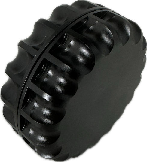 Τριφτησ-grinder Μεταλλικος 60χ28mm Μιας Θεσης Μαγνητικος Μαυρος
