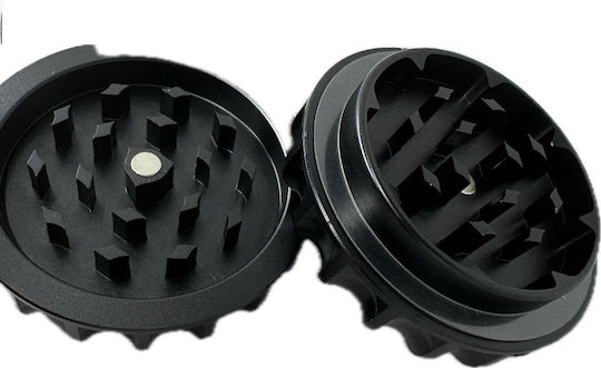 Τριφτησ-grinder Μεταλλικος 60χ28mm Μιας Θεσης Μαγνητικος Μαυρος