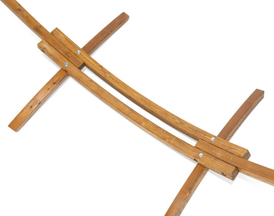 Escape Hängemattenständer aus Holz Cherry 410x120x130cm