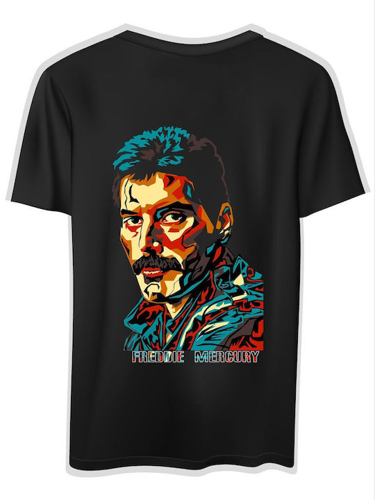 T-shirt Freddie Mercury Face Art Rock Avenue 150091013 Black