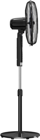 Midea Pedestal Fan 50W 40cm Diameter with Remote Control Black