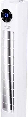 Adler Ανεμιστήρας Πύργος 60W με Τηλεχειριστήριο Λευκός