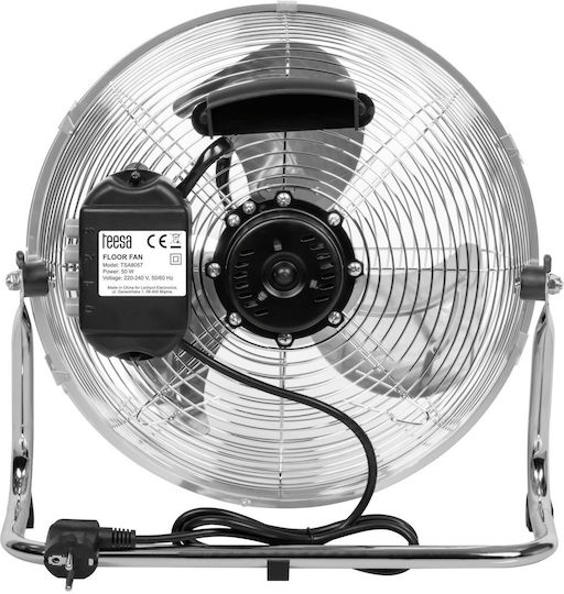 Teesa Ventilator De Pardoseală 50W Diametru Ventilator 30cm Argintiu