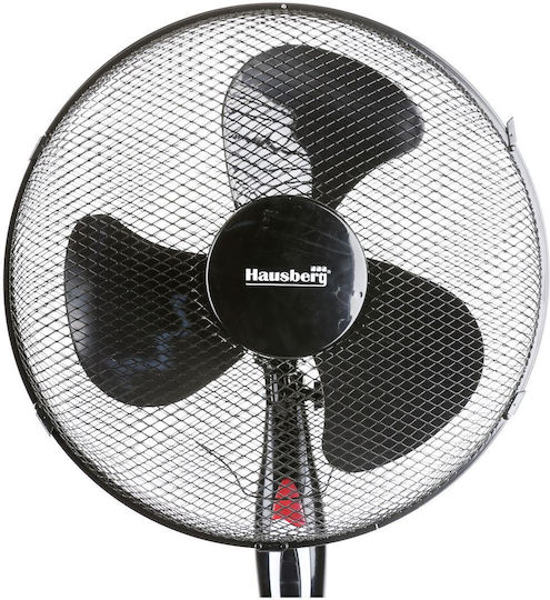 Hausberg HB-5100NG Ανεμιστήρας Ορθοστάτης 55W Διαμέτρου 43cm Μαύρος