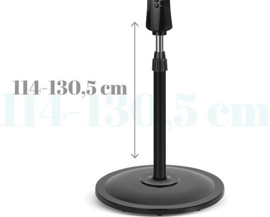 Teesa Ventilator Pe Piedestal 50W Diametru 43cm Cu Telecomandă Negru