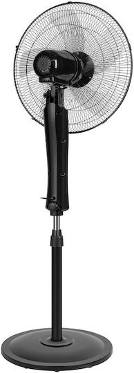 Teesa Ventilator Pe Piedestal 50W Diametru 43cm Cu Telecomandă Negru