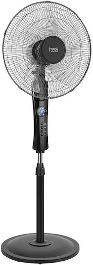 Teesa Ventilator Pe Piedestal 50W Diametru 43cm Cu Telecomandă Negru