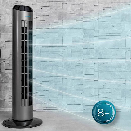 Cecotec EnergySilence 8190 Skyline Ionic Ventilator Turm 60W mit Fernbedienung Schwarze