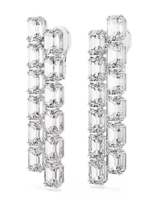 Swarovski Millenia Σετ Σκουλαρίκια Κρεμαστά με Clip με Πέτρες