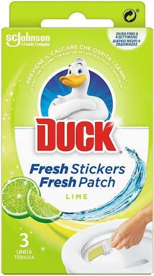 Duck Fresh Patch 5 σε 1 Lime Block Toilet 3x27gr