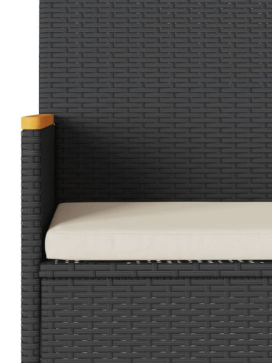 Baumsessel-Sofa Außenbereich Rattan mit Kissen 140x54x85cm