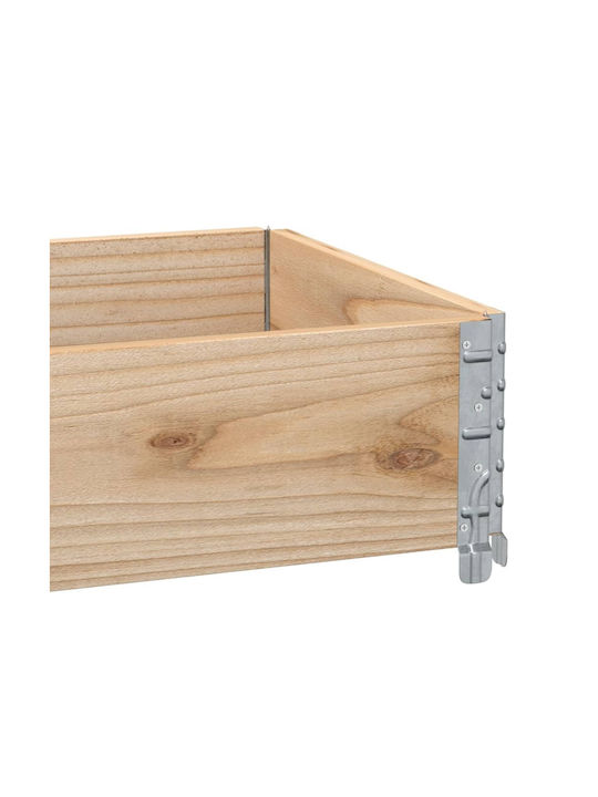 vidaXL Planter Box Wooden Brown 100x50x21.5cm.