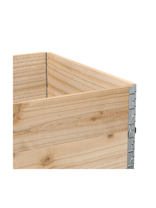 vidaXL Кутия за саксии Дърво Бял 120x80x41см.