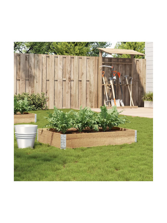 vidaXL Planter Box Wooden Brown 100x50x21.5cm.