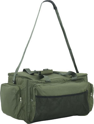 Wasserdichte dunkelgrüne Oxford-Stoff-Angeltasche 70 x 35 x 35 cm