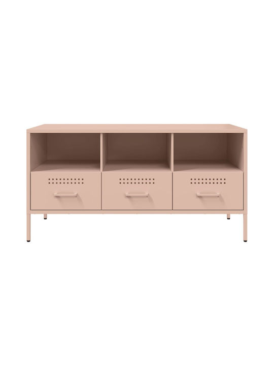 Metal TV Stand Pink M100.5xD39xH50.5cm