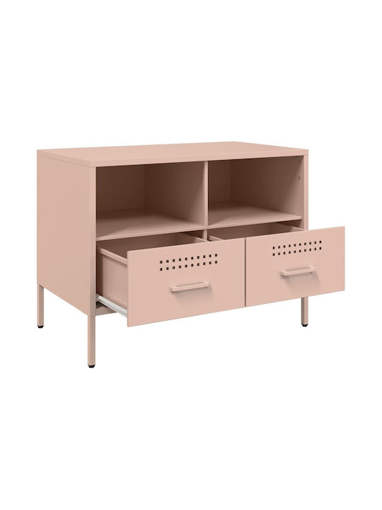 Έπιπλο Τηλεόρασης Μεταλλικό Ροζ Μ68xΠ39xΥ50.5cm