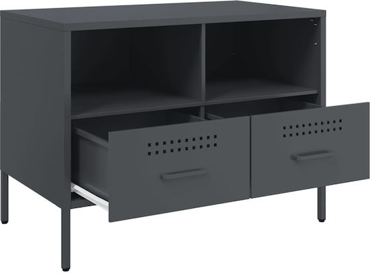 TV-Ständer Aus Metall Anthrazit M68xT39xH50.5cm
