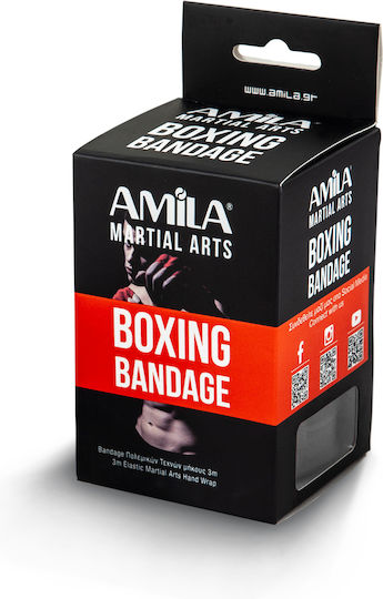 AMILA Martial Arts Hand Wrap 3m White 32043