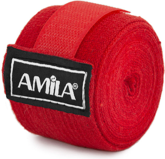 AMILA 32042 Benzi de mână pentru arte marțiale 3m Roșii