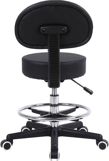 Mobiak Medical Stool with Backrest Black 0812311