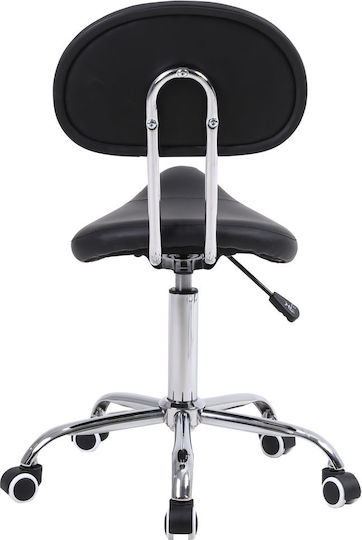 Mobiak Medical Stool Pony with Backrest Black 0812313