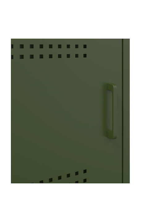 Metal Bedside Table Green 36x39x50.5cm
