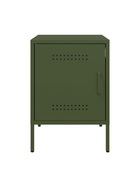 Metal Bedside Table Green 36x39x50.5cm