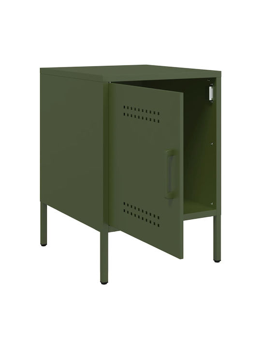 Metal Bedside Table Green 36x39x50.5cm