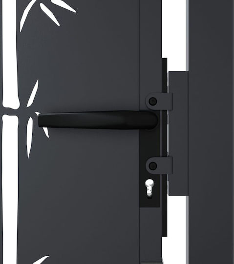 vidaXL Fence Gate from Bamboo in Gray Color 80cm x 1.05m