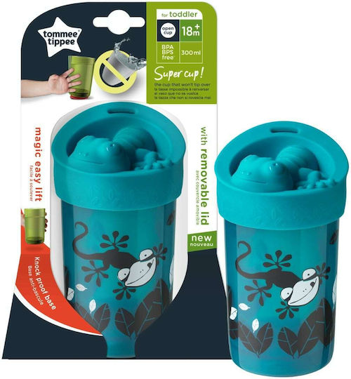 Tommee Tippee Παιδικό Ποτηράκι Super Cup από Πλαστικό Μπλε 300ml για 18m+