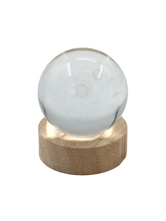 Keskor Διακοσμητικό Φωτιστικό Galaxy LED Crystal Ball 6x6x7.5εκ.