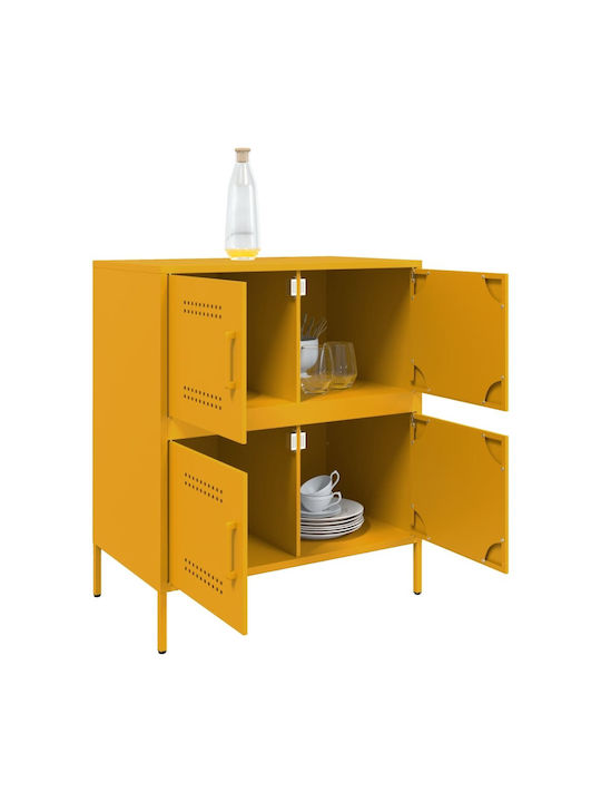 Μπουφές από Μέταλλο Μουσταρδί 68x39x79cm