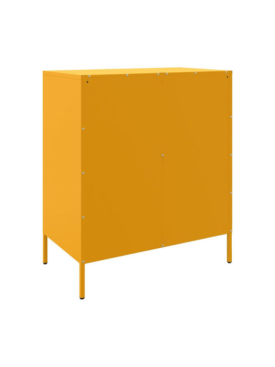 Μπουφές από Μέταλλο Μουσταρδί 68x39x79cm