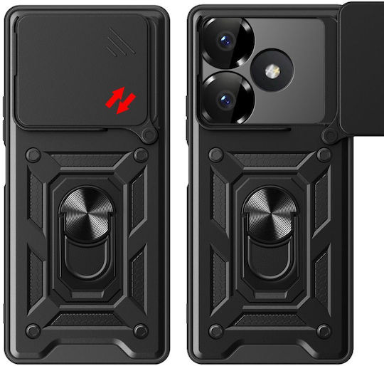 Tech-Protect Camshield Pro Back Cover Σιλικόνης / Πλαστικό Μαύρο (Redmi 13 / Poco M6 4G)
